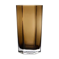 Vas Hexagon 24x12cm Brun