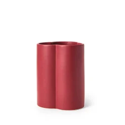 Vas Stengods Trio 20x25cm Vinröd