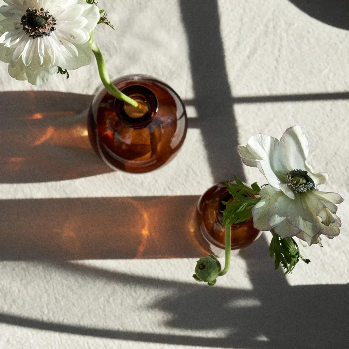 Vas Stickling Hög 12x5,7cm Amber