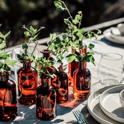 Vas Stickling Hög 12x5,7cm Amber