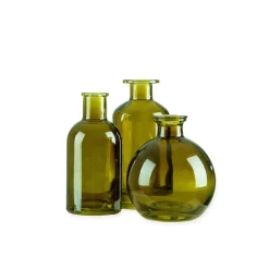 Vas Stickling Hög 12x5,7cm Olivgrön